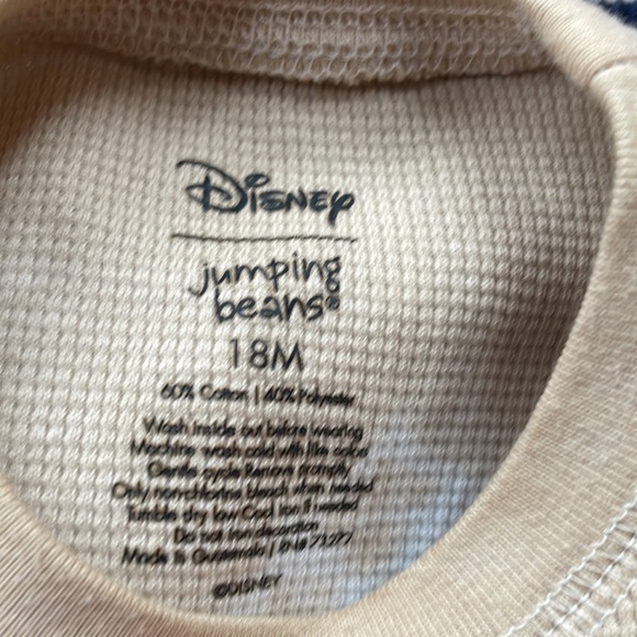 2 Thermal 18M Long Sleeve Shirts (Disney - hand dyed with Tea & Place EST. 1989) - Picture 8 of 9